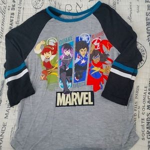 Marvel Rising - youth medium 7/8 - 3/4 sleeve shirt